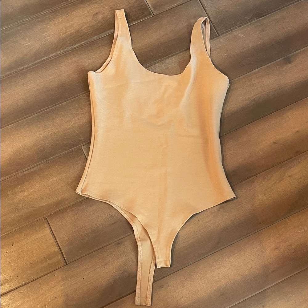 Elegant Women's Bodysuit in Tan
